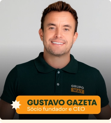 Retrato de Gustavo Gazeta, Sócio fundador do Grupo Way Foods